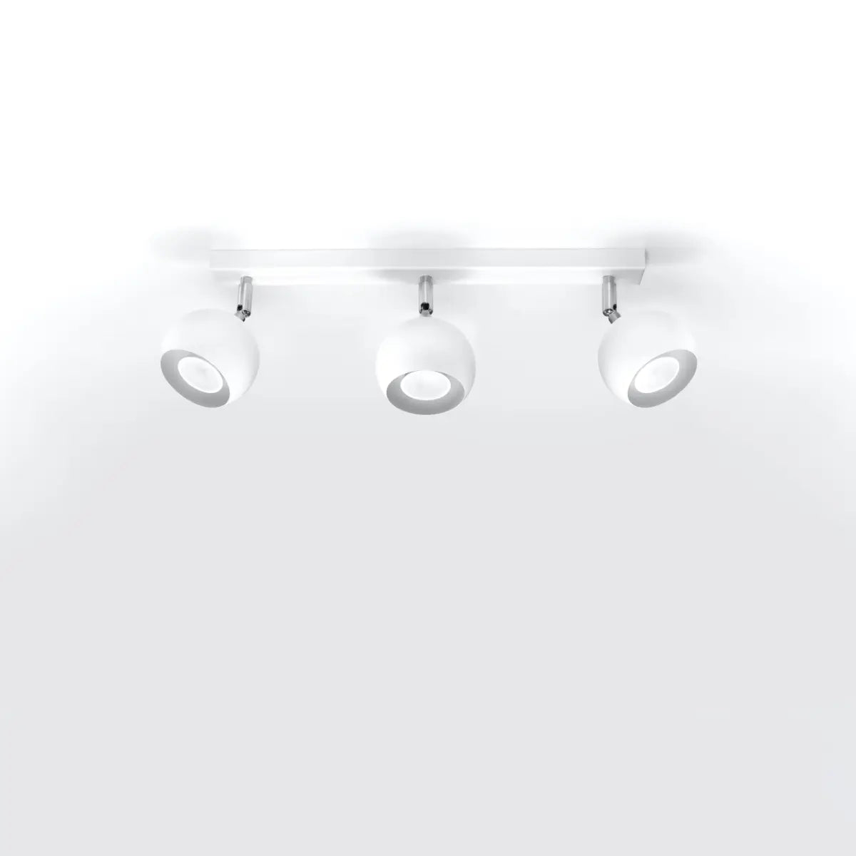 Deckenleuchte Retro 3 – Weiß & Stahl