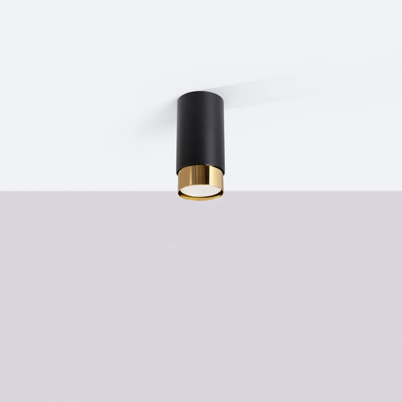 Deckenstrahler Tube 2-Tone 12 – Schwarz & Gold