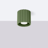 Spots Japandi Single – Olijfgroen & Aluminium