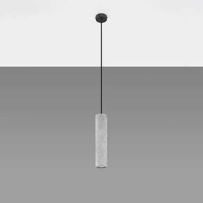 Pendelleuchte Tube Beton 1 – Grau & Beton