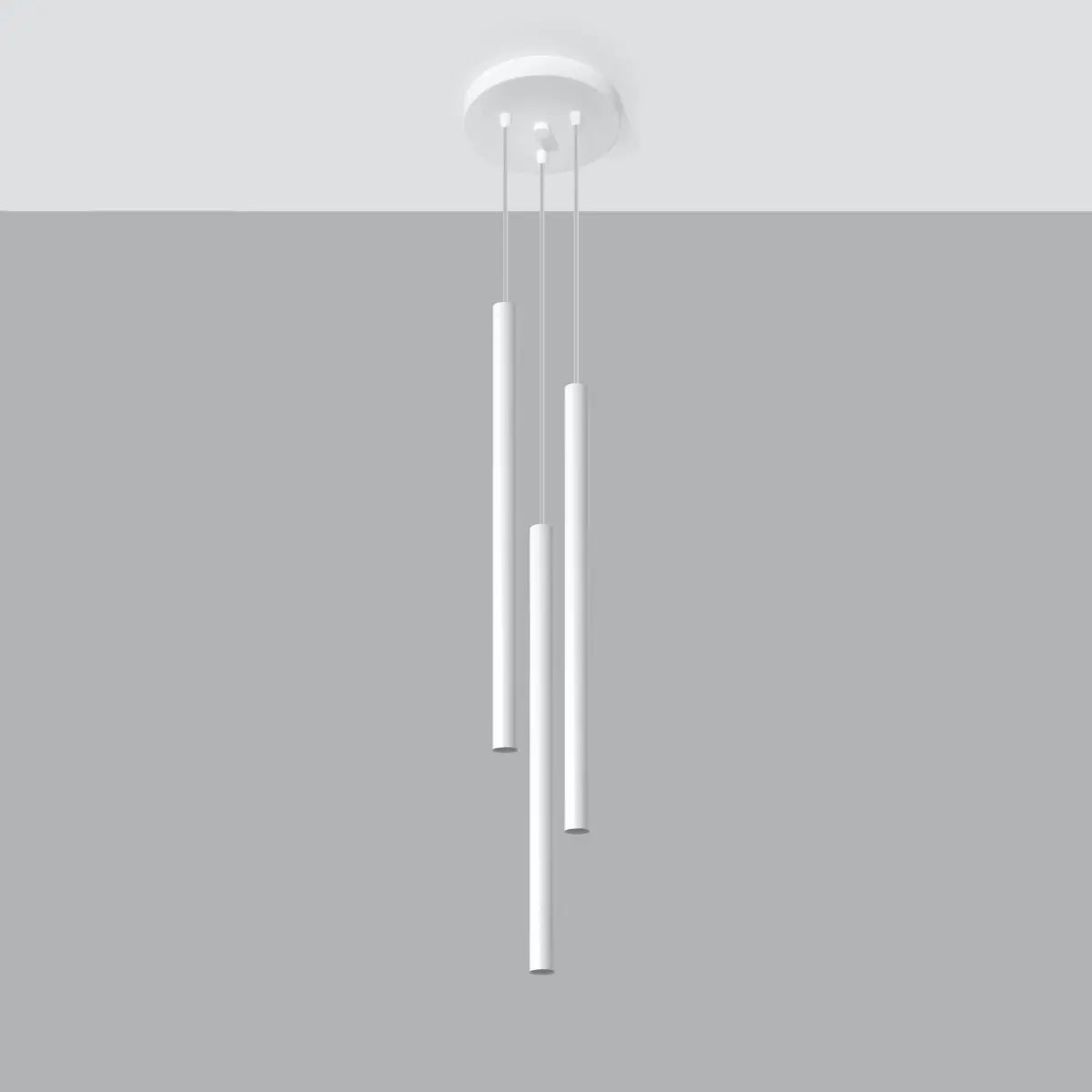 Hanglamp Matita 3P – Wit & Staal