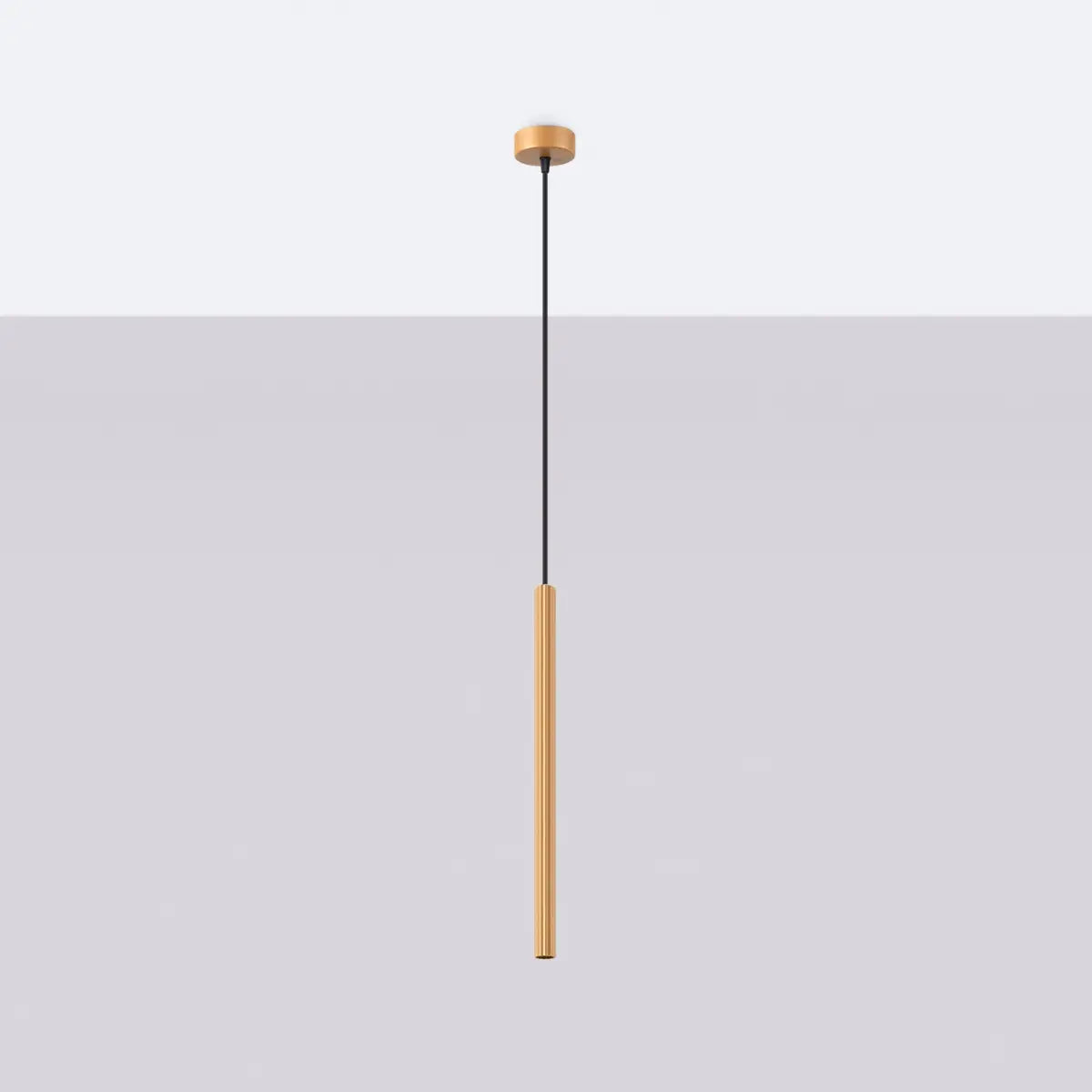 Pendelleuchte Candle 1 – Gold & Stahl