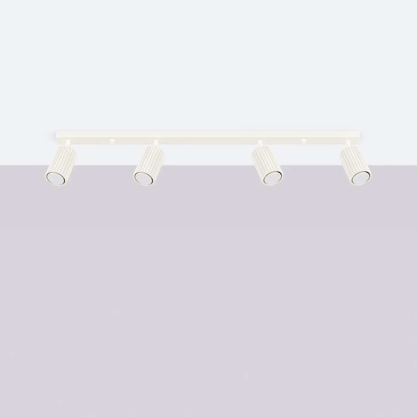 Deckenleuchte Japandi 4 – Beige & Aluminium