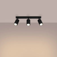 Deckenleuchte Japandi 3 – Schwarz Metall