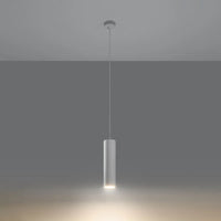 Hanglamp Tube – Wit & Keramiek