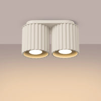 Spots Japandi Double – Beige & Aluminium