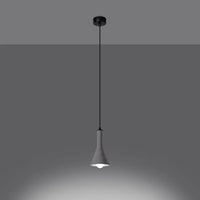 Hanglamp Tab 1 – Grijs & Beton & Zwart Metaal
