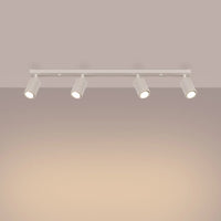 Deckenleuchte Japandi 4 – Beige & Aluminium