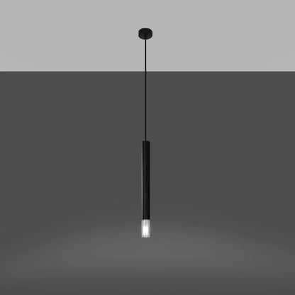 Pendelleuchte Matita Glass 1 – Schwarz & Glas