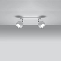 Deckenleuchte Retro 2 – Weißer Stahl