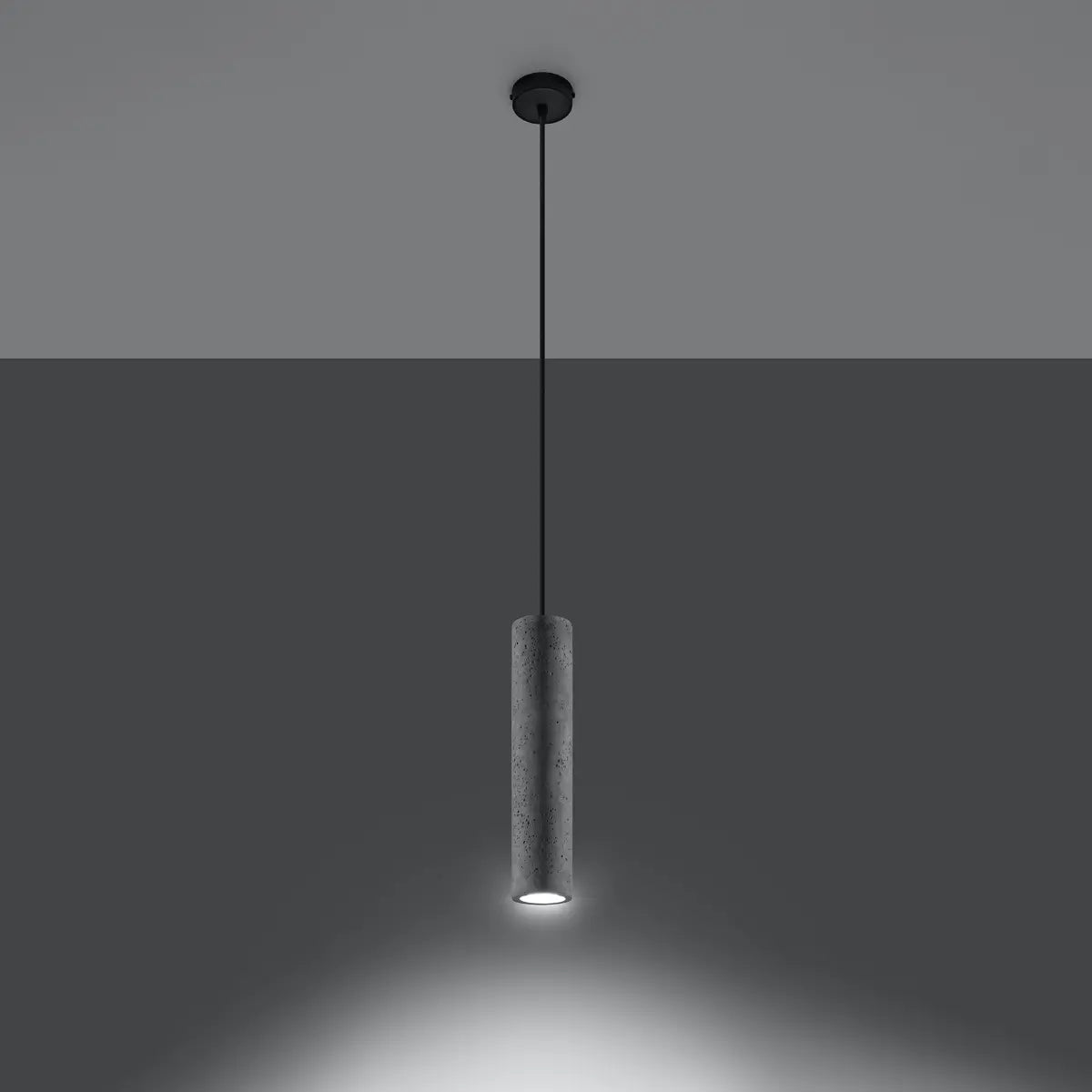 Hanglamp Tube Beton 1 – Grijs & Beton