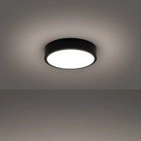 Plafondlamp Ufo Thin 30 – Zwart & Aluminium