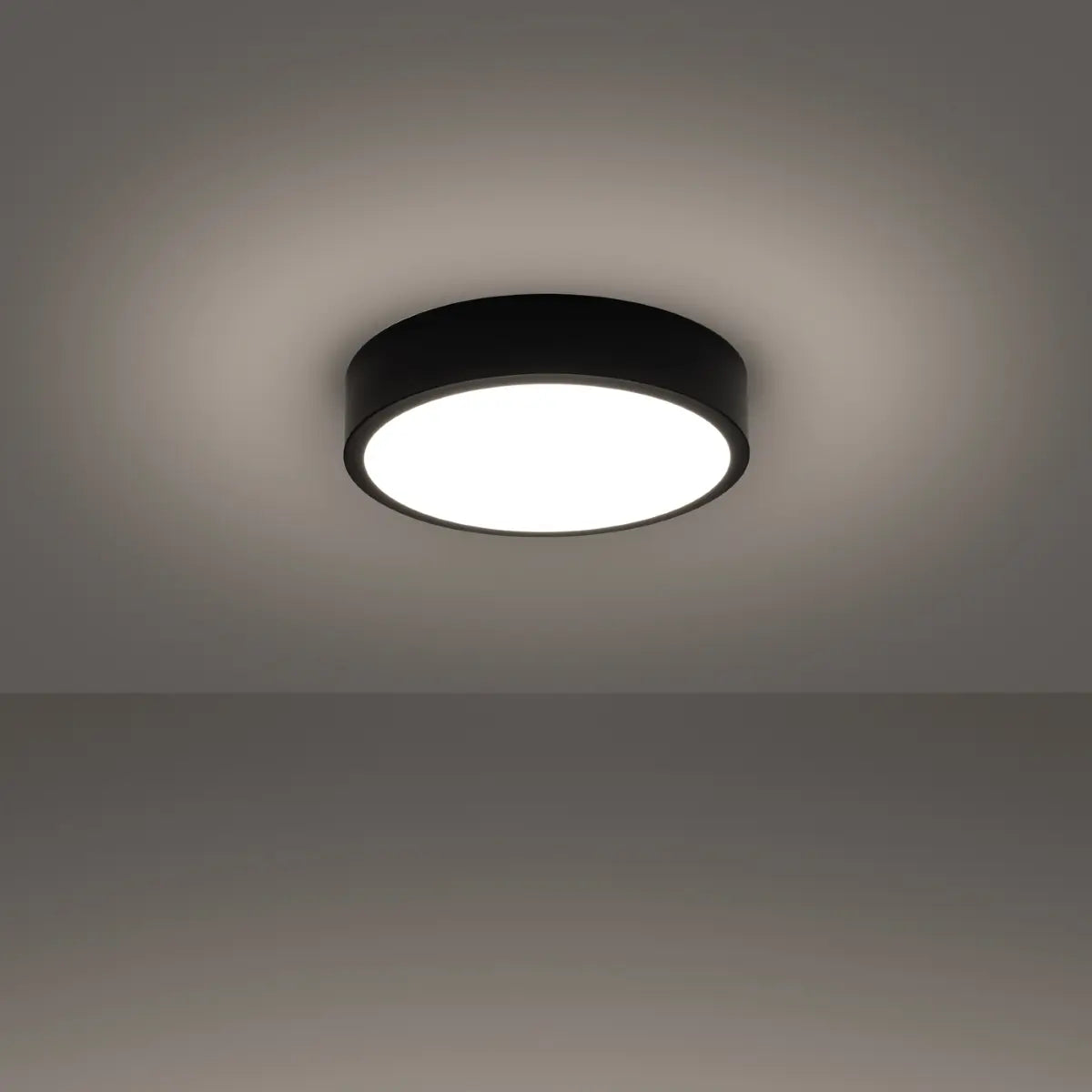 Plafondlamp Ufo Thin 30 – Zwart & Aluminium