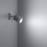 Wandlamp Square 1 – Wit & Staal