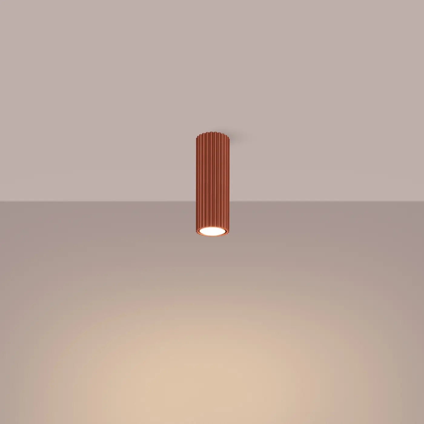 Plafondlamp Japandi 20 – Oker Rood & Aluminium