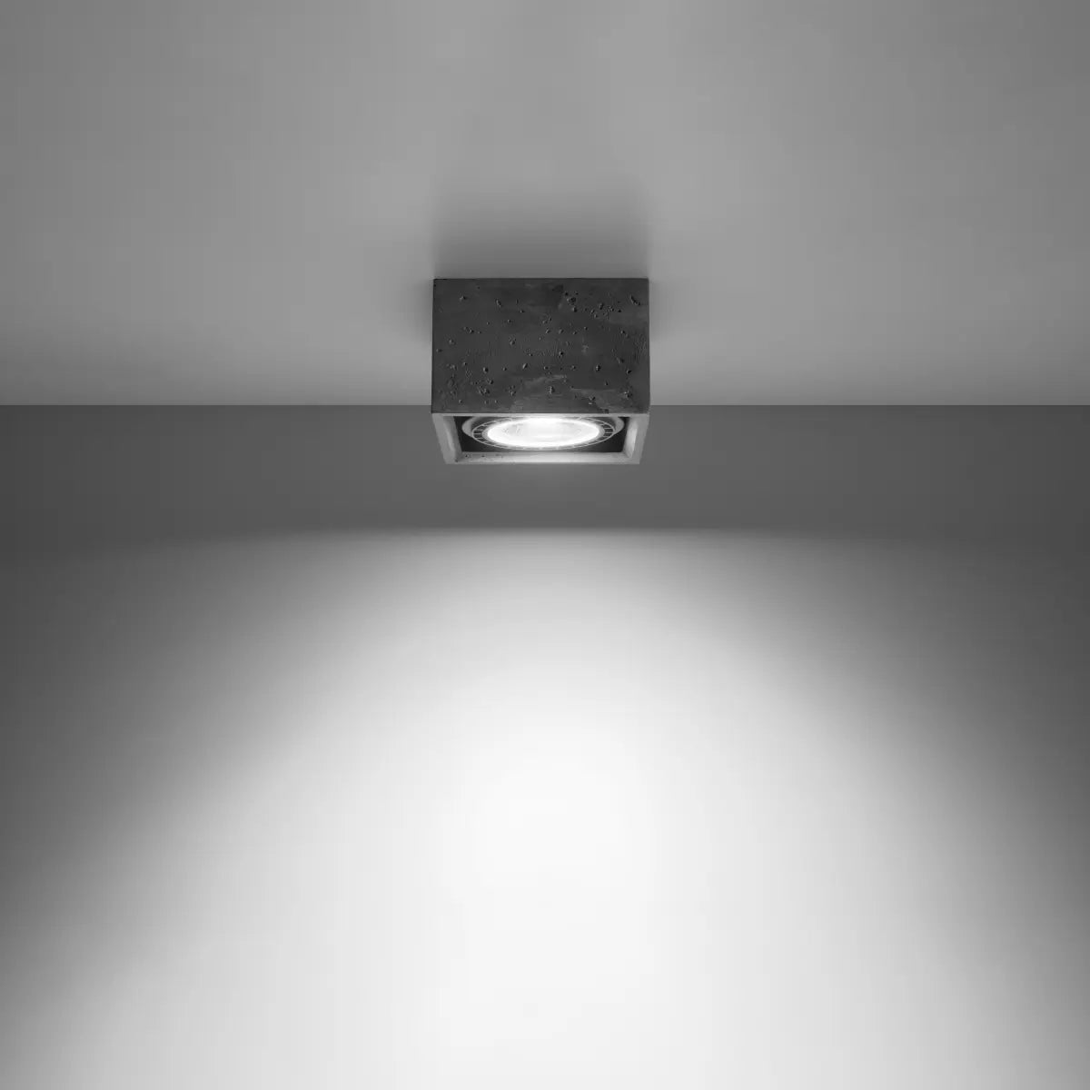 Plafondlamp Square 3 – Grijs & Beton
