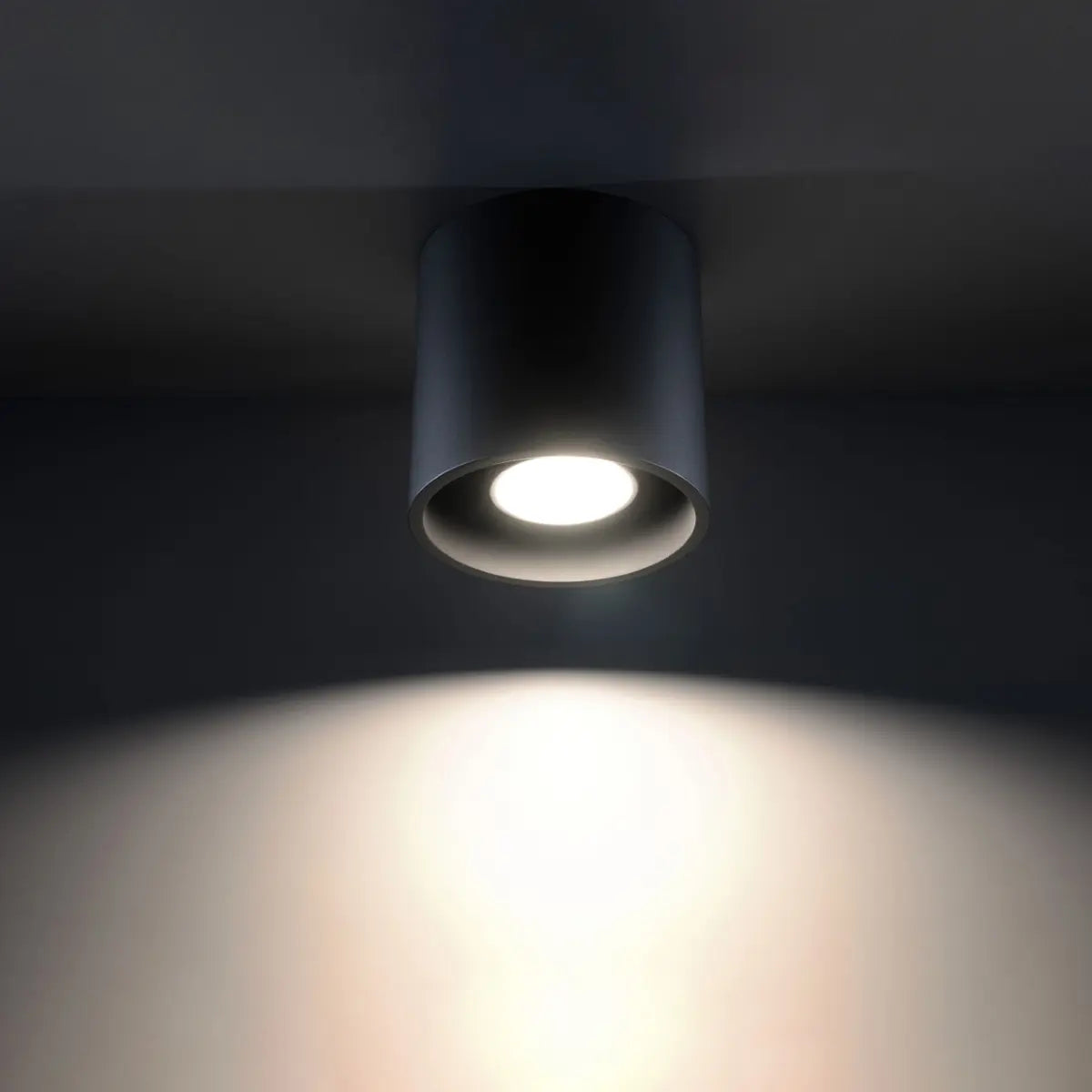 Plafondlamp Rondo 1 – Zwart Aluminium