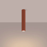 Plafondlamp Japandi 40 – Oker Rood & Aluminium