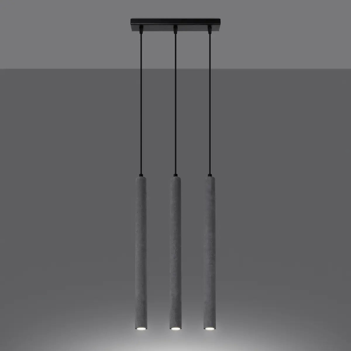 Hanglamp Slim Tube 3 – Grijs Beton