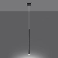 Pendelleuchte Slim Tube 1 – Grau & Beton