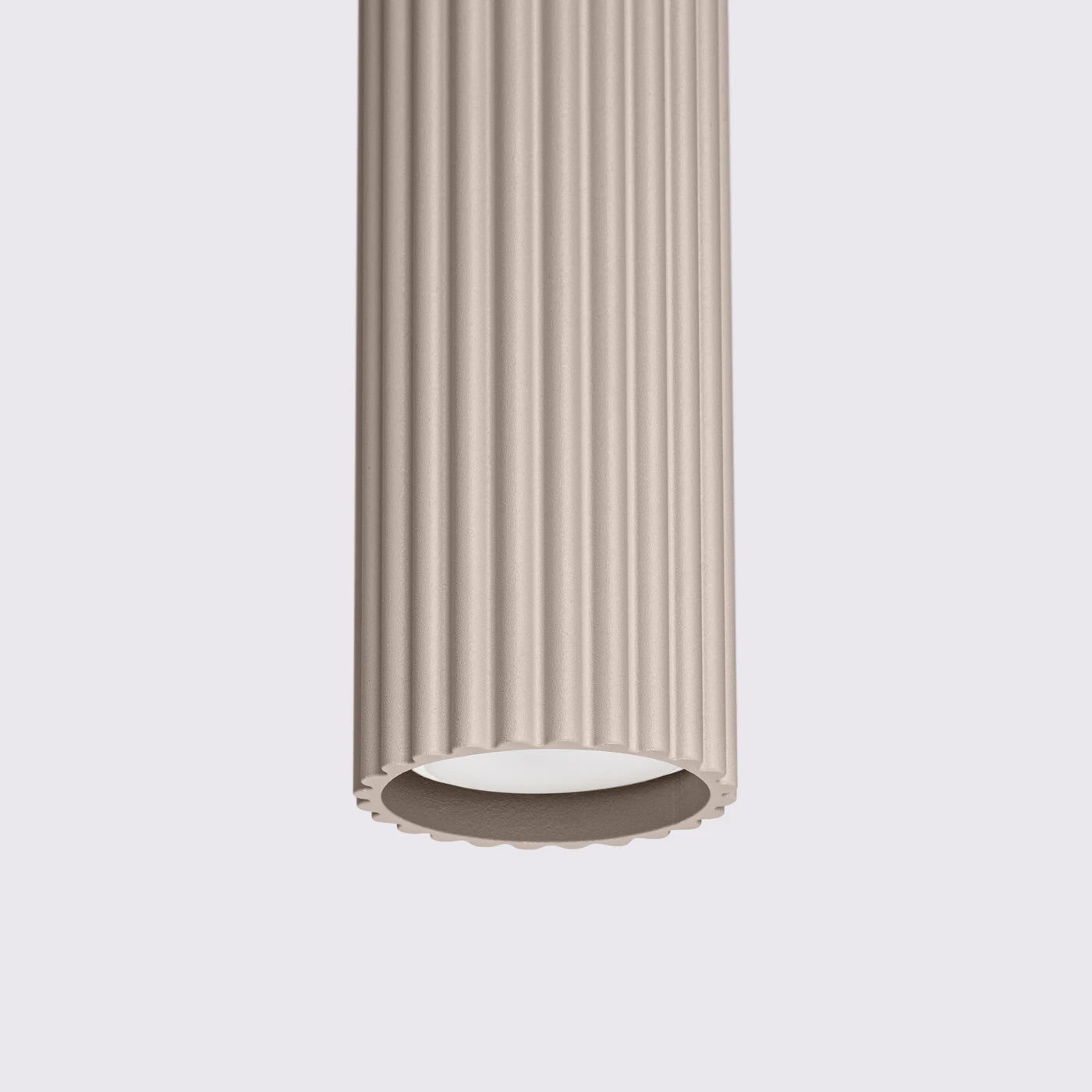 Hanglamp Japandi 1 – Taupe & Aluminium