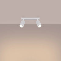 Deckenleuchte Japandi 2 – Weiß Aluminium