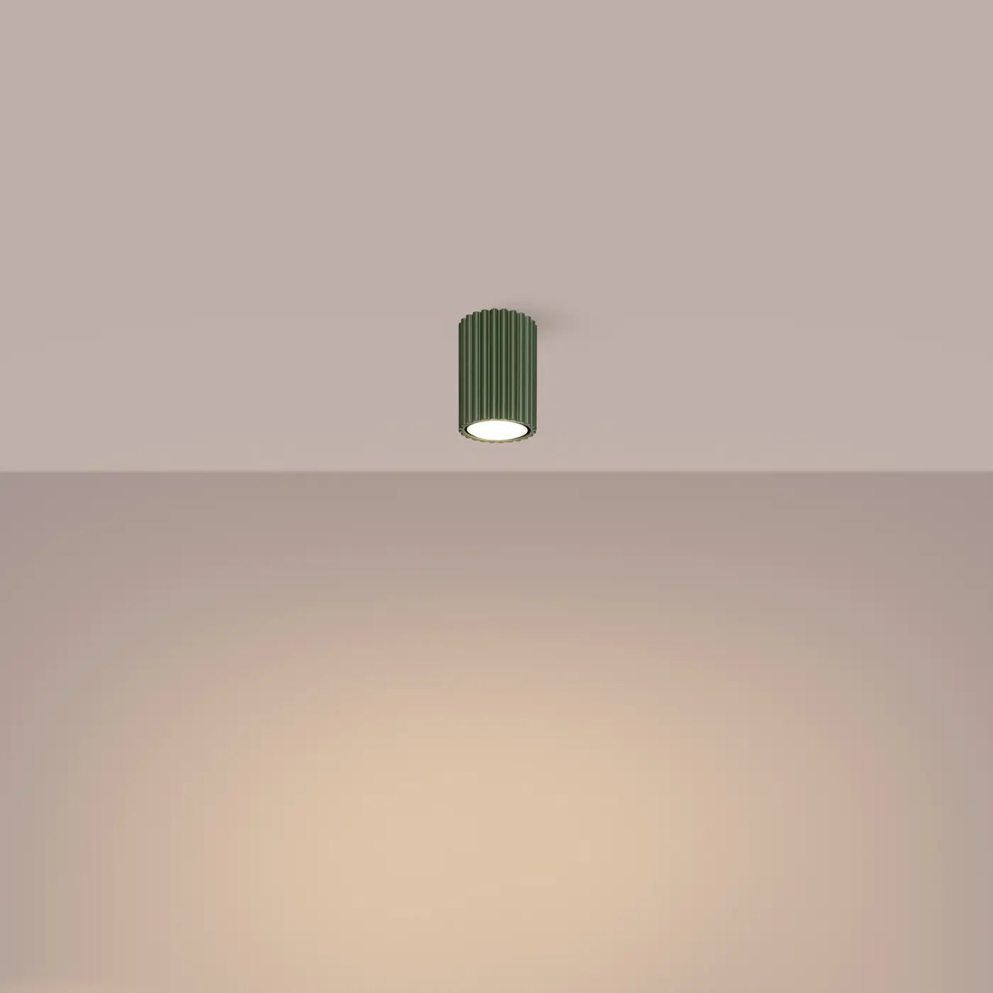 Deckenleuchte Japandi 10 – Grün & Aluminium