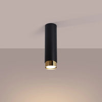 Deckenstrahler Tube 2-Tone 22 – Schwarz & Gold