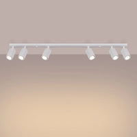 Deckenleuchte Japandi 6 – Weiß & Aluminium