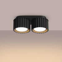 Spots Japandi Double-XS – Zwart & Aluminium