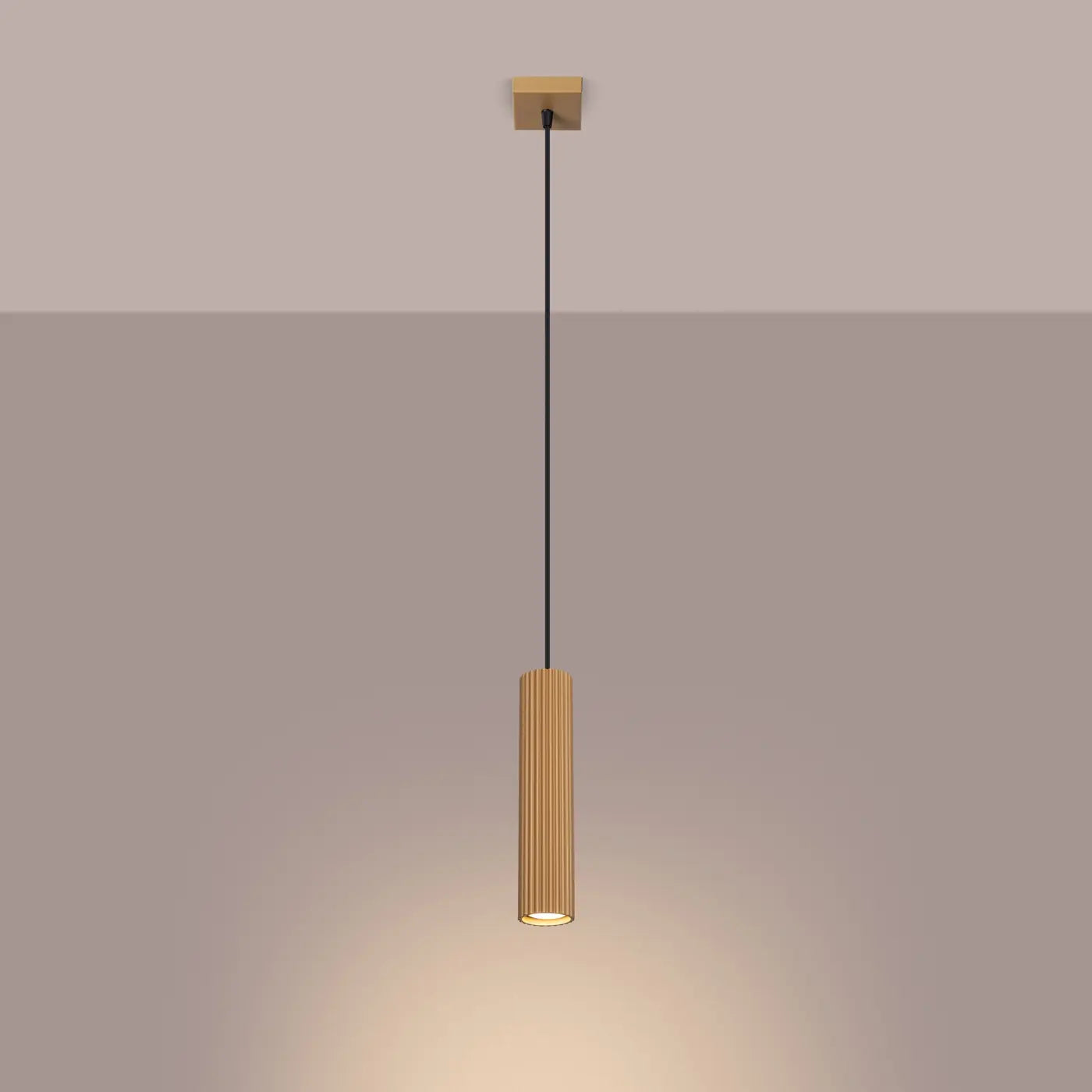 Pendelleuchte Japandi 1 – Gold Aluminium