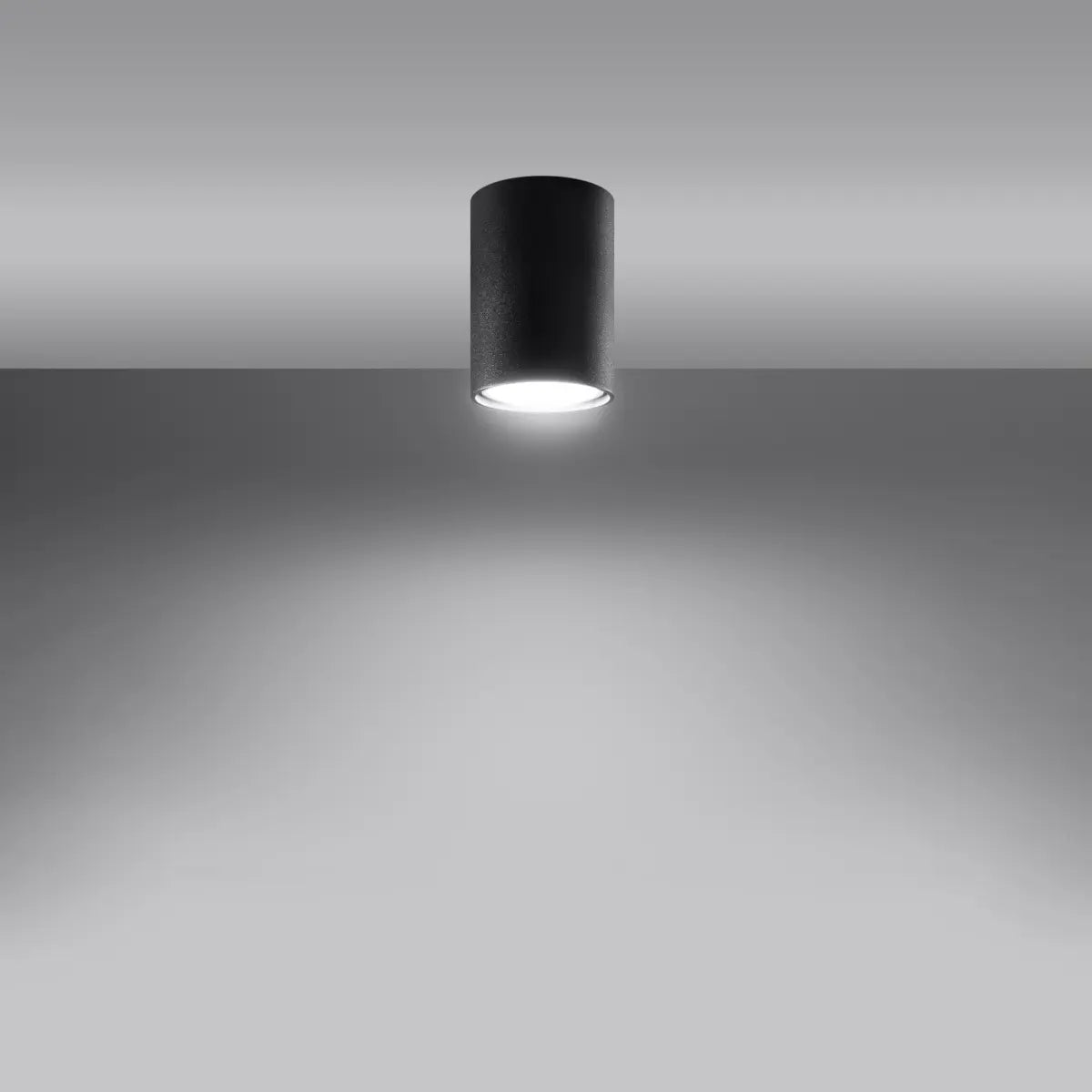 Deckenleuchte Tube Size 10 – Schwarz & Stahl