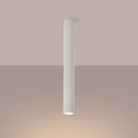 Deckenleuchte Japandi 60 – Beige & Aluminium