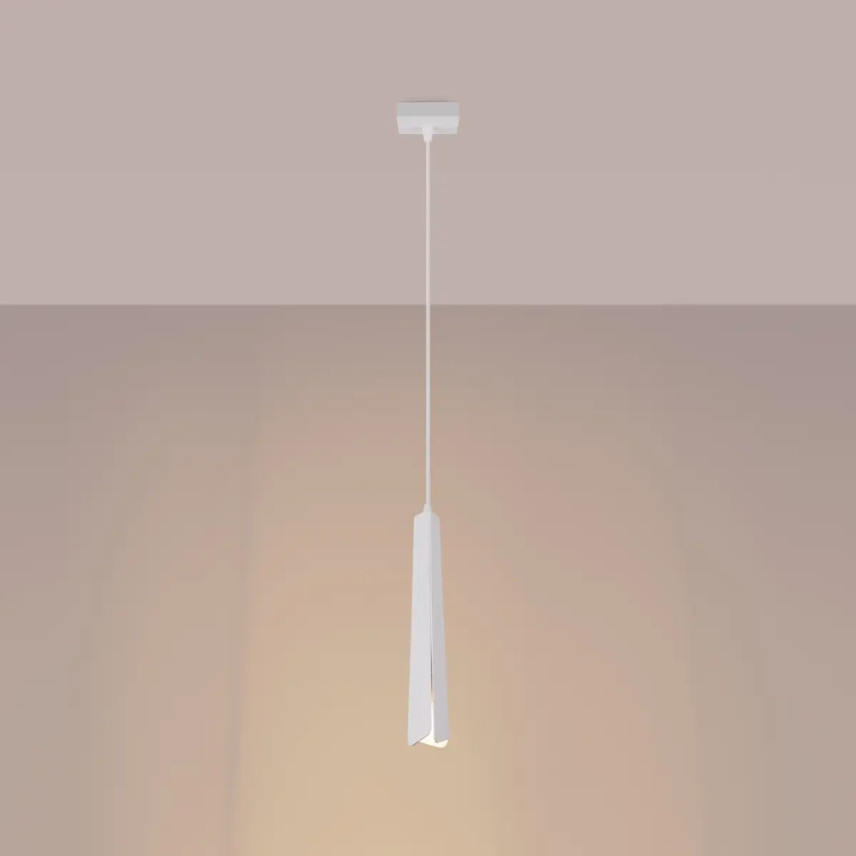 Hanglamp Prysma 1 – Wit & Staal