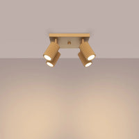 Deckenleuchte Japandi 4S – Gold & Aluminium