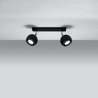 Deckenleuchte Retro 2 – Schwarz & Stahl