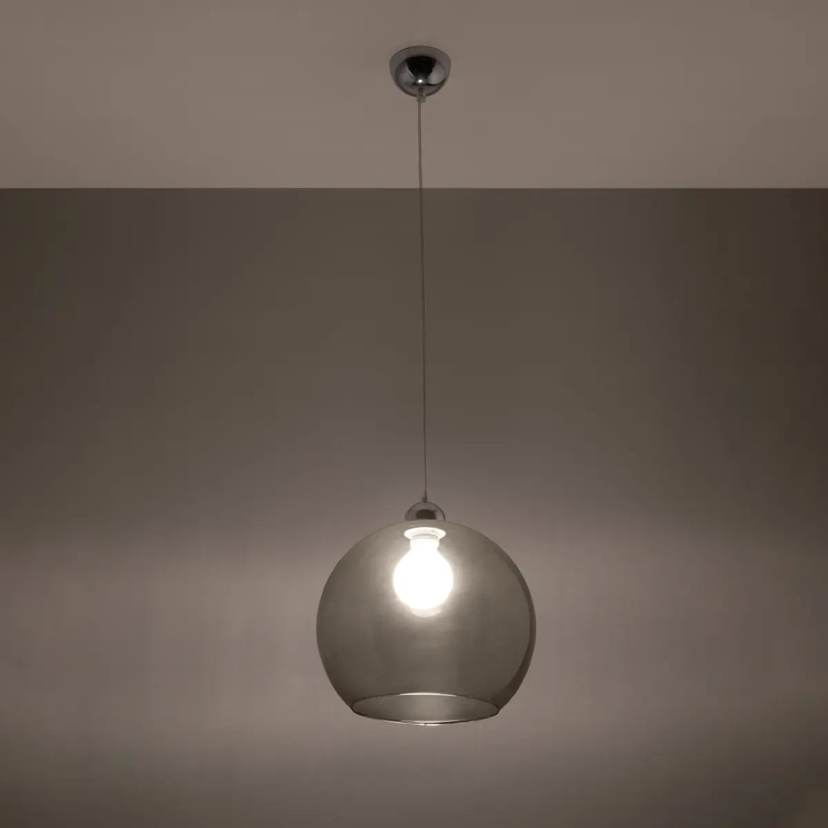 Hanglamp Globe – Grafiet Glas & Staal