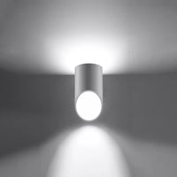 Wandlamp Pipe 20 – Wit & Aluminium