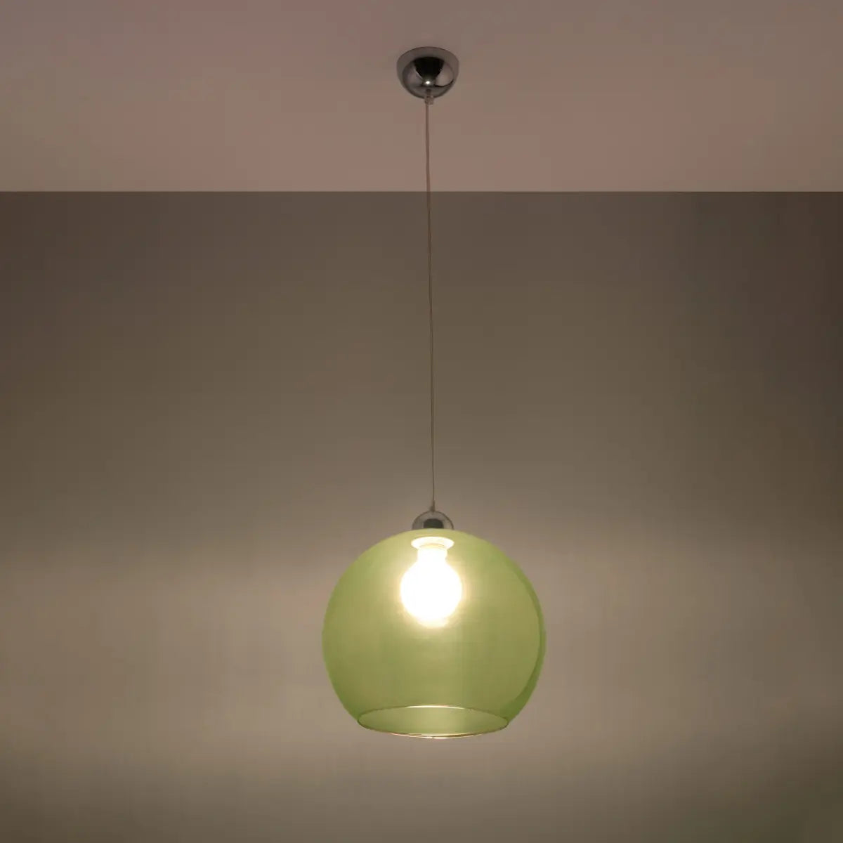 Hanglamp Globe – Groen Glas & Staal