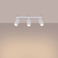 Deckenleuchte Japandi 3 – Weiß Aluminium