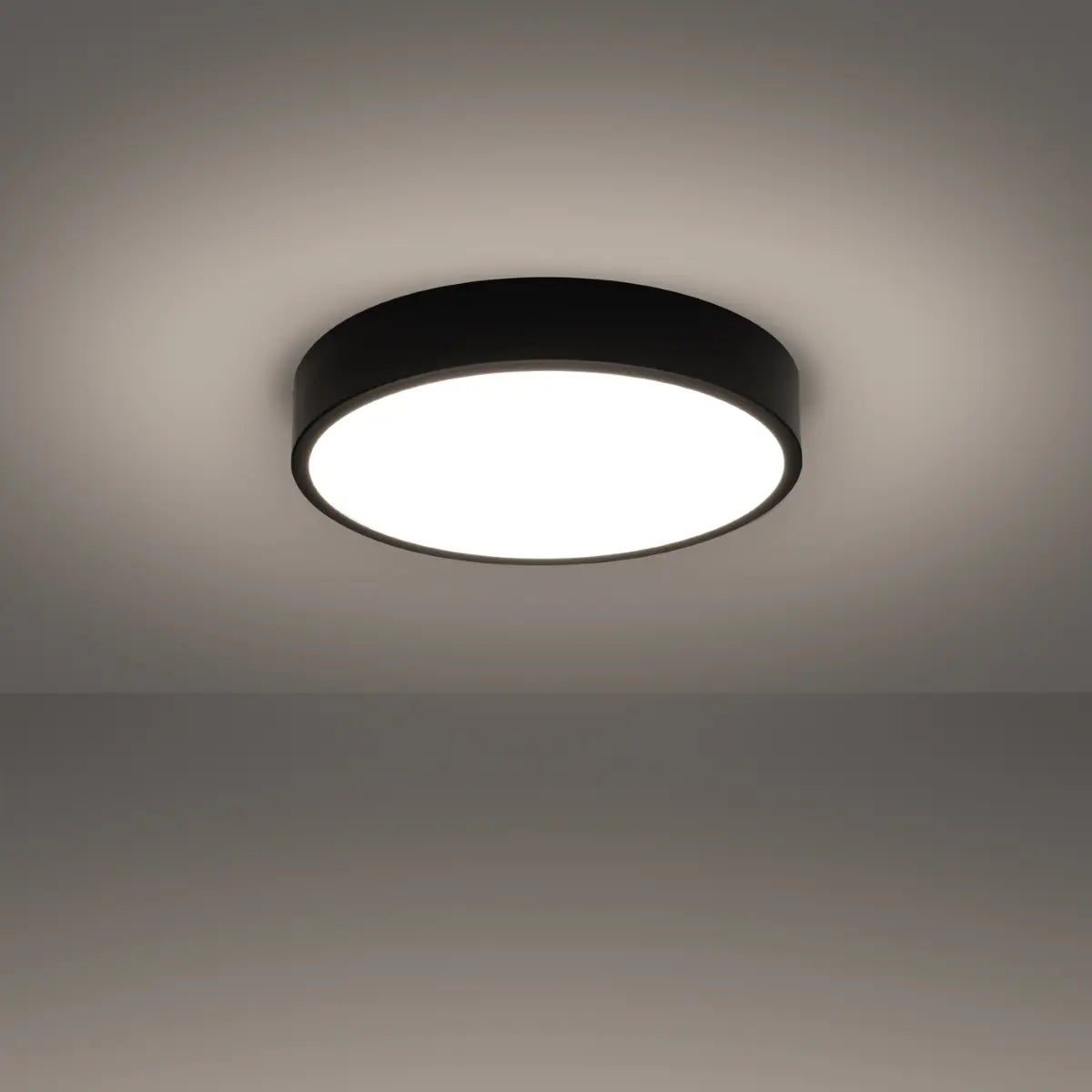 Plafondlamp Ufo Thin 40 – Zwart & Aluminium
