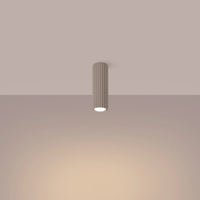 Deckenstrahler Japandi 20 – Taupe & Aluminium
