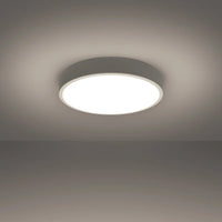 Deckenleuchte Ufo Thin 40 – Weiß & Aluminium