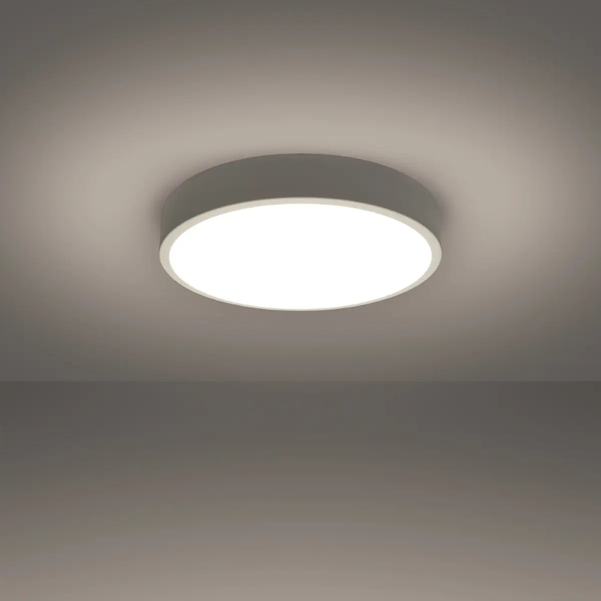 Deckenleuchte Ufo Thin 40 – Weiß & Aluminium