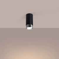 Deckenstrahler Tube 2-Tone 12 – Schwarz & Chrom & Stahl