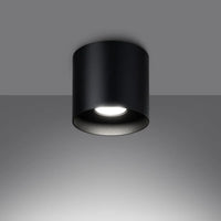 Deckenleuchte Tube Plus – Schwarz & Aluminium