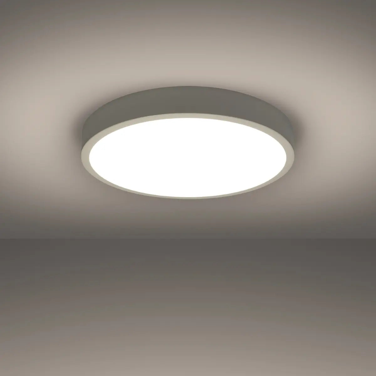 Plafondlamp Ufo Thin 50 – Wit & Aluminium