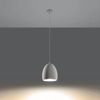 Pendelleuchte Bowl – Weiß & Keramik