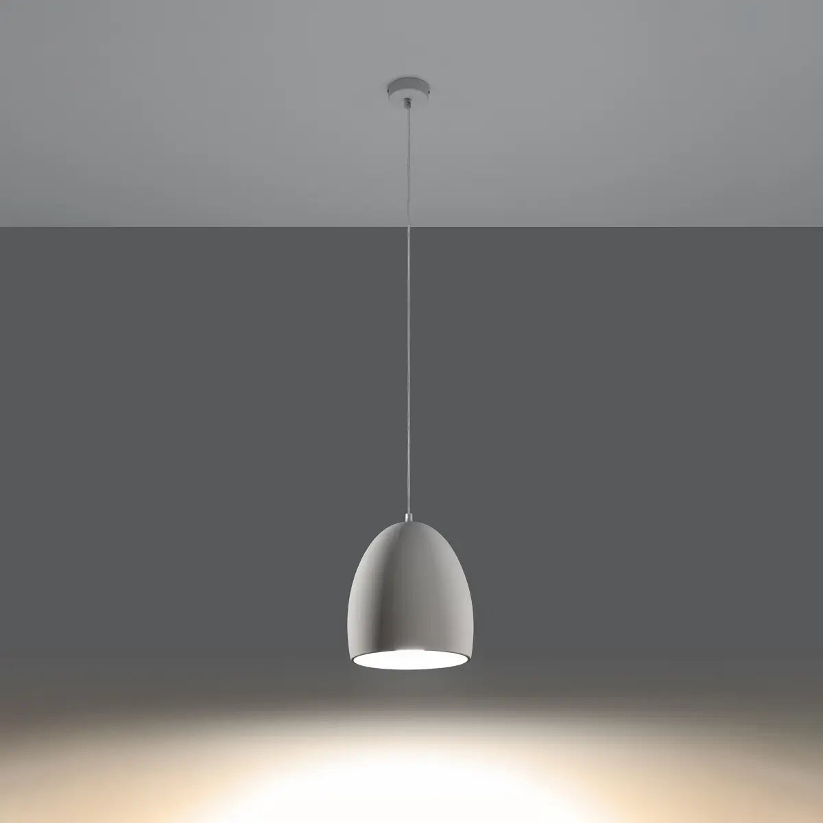 Pendelleuchte Bowl – Weiß & Keramik