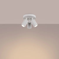 Plafondlamp Japandi 3P – Wit Aluminium